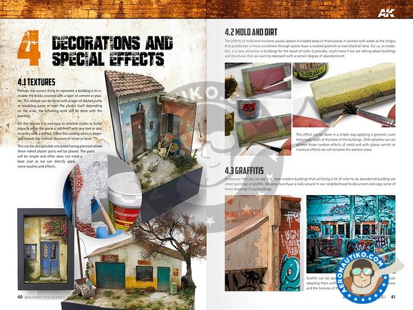 Image 2: Como hacer edificios en dioramas | Libro fabricado por AK Interactive (ref. AK257)