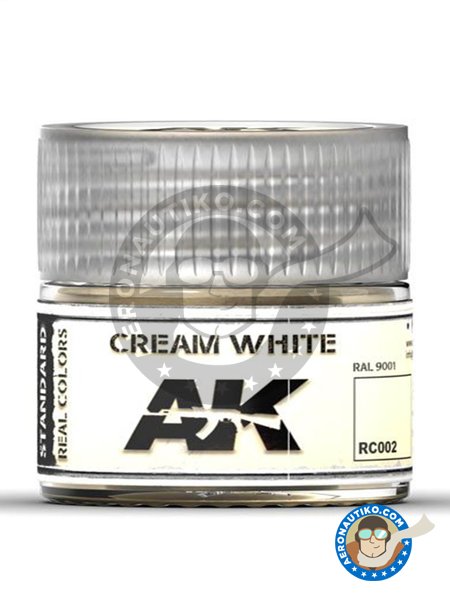 Color Blanco crema. Ral 9001 | Real color fabricado por AK Interactive (ref. RC002) image