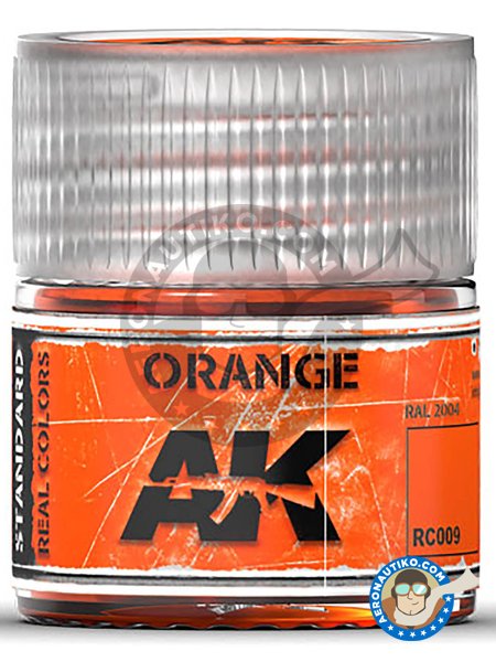 Orange RAL 2004. 10ml | Real color manufactured by AK Interactive (ref. RC009) image