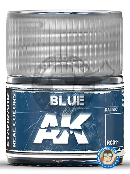 Blue. RAL 5001. 10ml | Real color manufactured by AK Interactive (ref. RC011) image