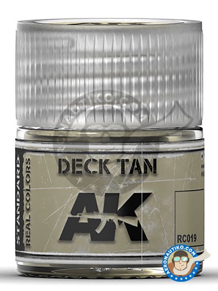 Deck Tan. 10ml | Real color manufactured by AK Interactive (ref. RC019) image