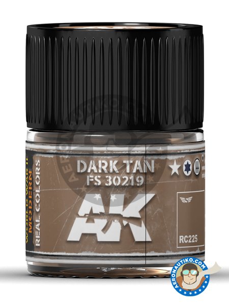 Dark Tan. FS 30219. 10ml | Real color manufactured by AK Interactive (ref. RC225) image