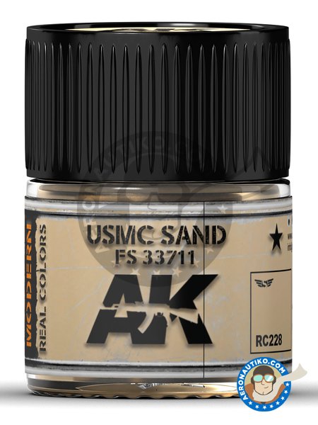 Color USMC Sand FS 33711. US Marine Corps. | Real color manufactured by AK Interactive (ref. RC228) image