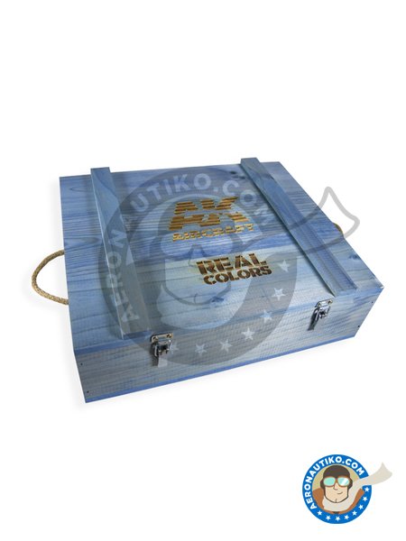 WOODEN TRANSPORT BOX, Real Colors AIR  Special edition | Real colors set manufactured by AK Interactive (ref. RC_WOOD_AIR) image