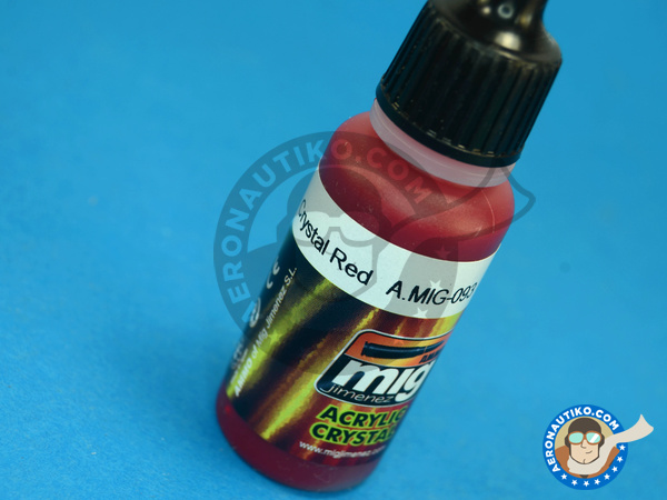 Image 1: Crystal Red - 17ml | Acrylic paint manufactured by AMMO of Mig Jimenez (ref. A.MIG-0093)