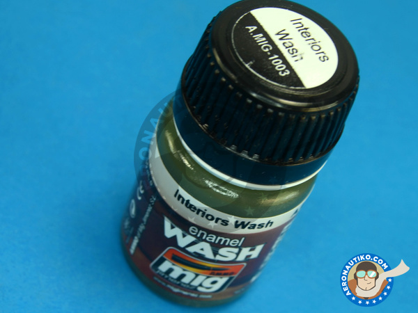 Image 1: Interiors Wash - 30ml - Enamel Wash | Enamel paint manufactured by AMMO of Mig Jimenez (ref. A.MIG-1003)