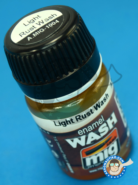 Light Rust Wash - 30 ml - Enamel Wash | Enamel paint manufactured by AMMO of Mig Jimenez (ref. A.MIG-1004) image