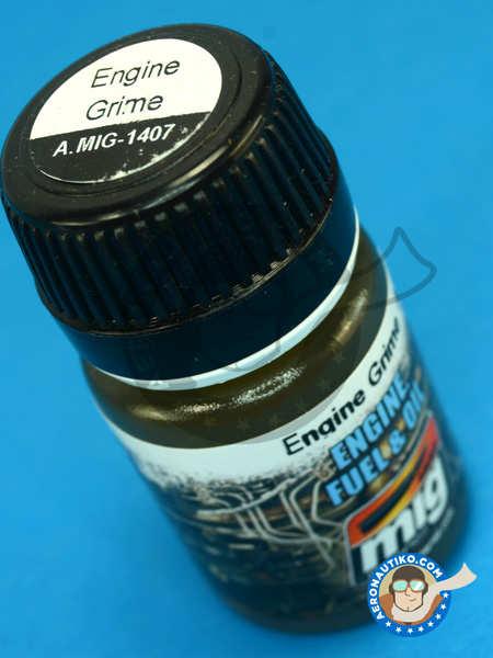 Engine Grime - 30ml | Enamel paint manufactured by AMMO of Mig Jimenez (ref. A.MIG-1407) image