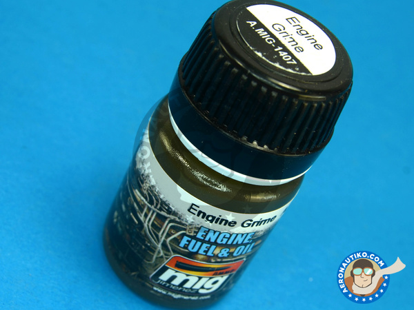 Image 1: Engine Grime - 30ml | Enamel paint manufactured by AMMO of Mig Jimenez (ref. A.MIG-1407)
