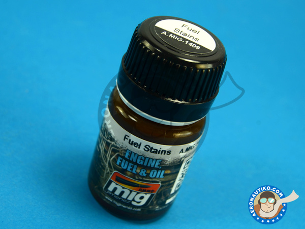 Image 1: Fuel Stains - 30 ml | Enamel paint manufactured by AMMO of Mig Jimenez (ref. A.MIG-1409)