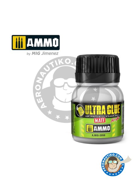 Ultra Glue Matt for Photo-Etch and Clear Parts | Glue manufactured by AMMO of Mig Jimenez (ref. A.MIG-2058) image