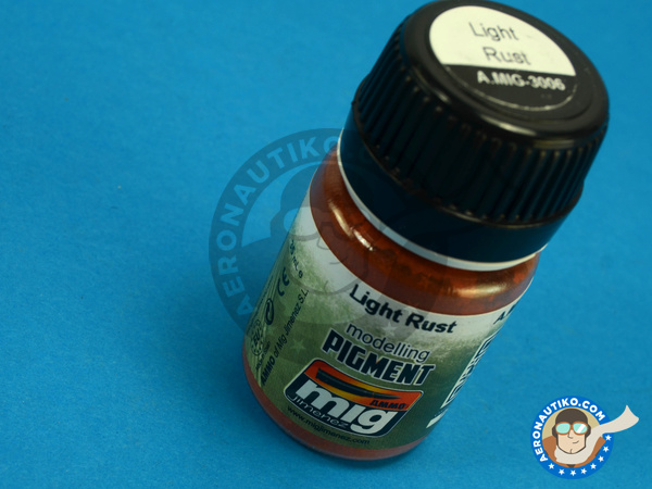 Image 1: Óxido claro - Light Rust | Pigmentos fabricado por AMMO of Mig Jimenez (ref. A.MIG-3006)