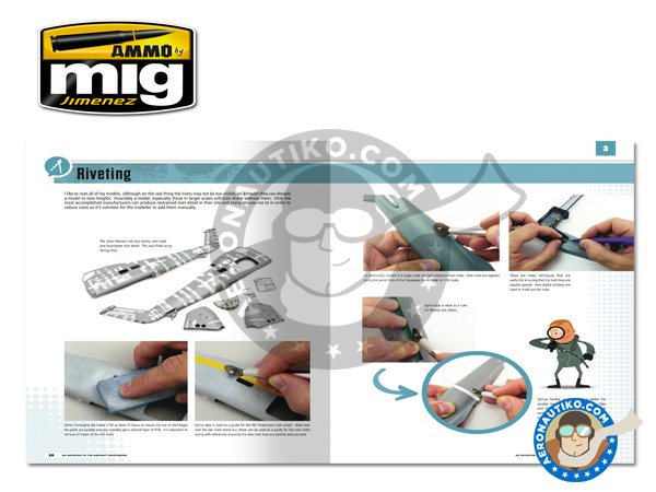Image 2: Modelling School: Initiation to Aircraft Weathering | Book manufactured by AMMO of Mig Jimenez (ref. A.MIG-6030)