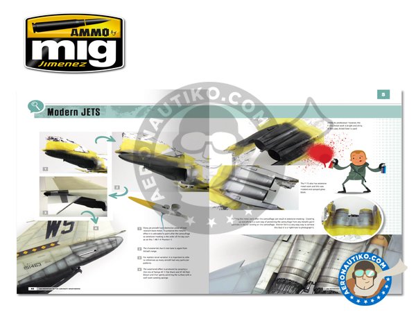 Image 4: Modelling School: Initiation to Aircraft Weathering | Book manufactured by AMMO of Mig Jimenez (ref. A.MIG-6030)