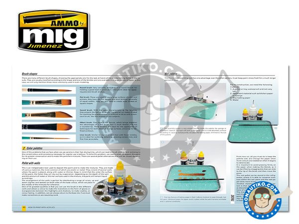 Image 3: Modelling Guide: How To Paint With Acrylics | Book manufactured by AMMO of Mig Jimenez (ref. A.MIG-6041)