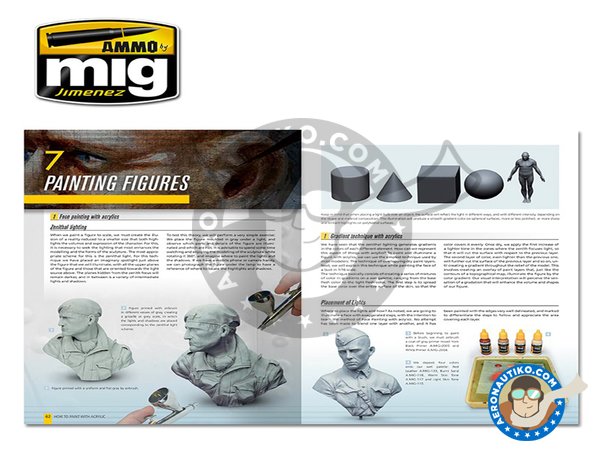 Image 4: Modelling Guide: How To Paint With Acrylics | Book manufactured by AMMO of Mig Jimenez (ref. A.MIG-6041)