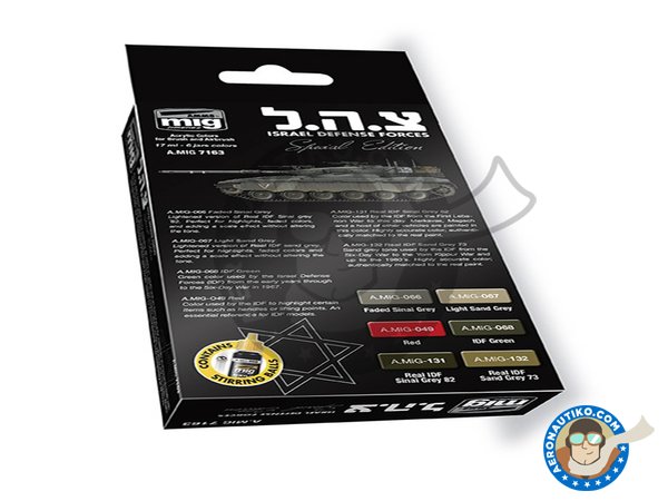 Image 1: Israel Defense Forces Special Edition Set | Paints set manufactured by AMMO of Mig Jimenez (ref. A.MIG-7163)