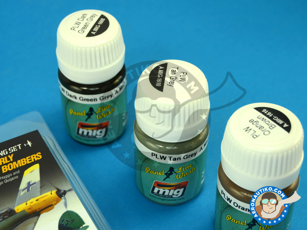 Image 2: German Early WWII Fighters and Bombers | Air Weathering Set | Air Weathering Set manufactured by AMMO of Mig Jimenez (ref. A.MIG-7414)