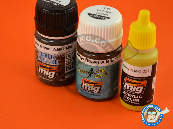 Image 1: WW II USA interiors color set - Cockpit set | Paints set manufactured by AMMO of Mig Jimenez (ref. A.MIG-7434)