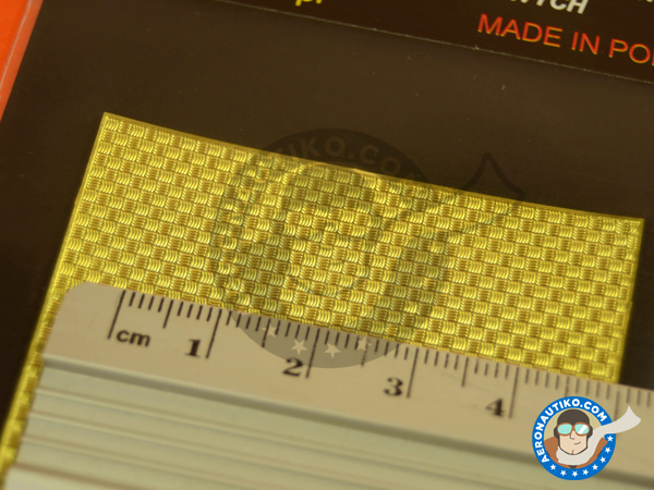 Image 5: Engrave plates with anti-slip texture #10 - 90x60 mm | Engraved plate manufactured by Aber (ref. PP10)