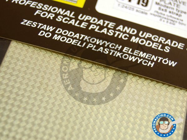 Image 2: Engrave plates with anti-slip texture #19 - 90x60 mm | Engraved plate manufactured by Aber (ref. PP19)