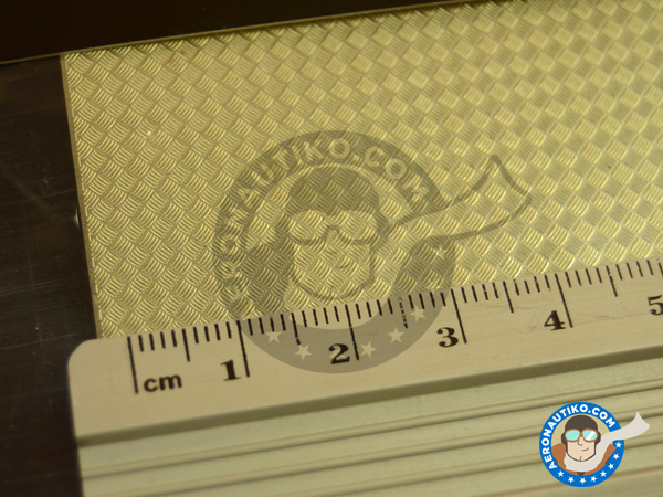 Image 3: Engrave plates with anti-slip texture #19 - 90x60 mm | Engraved plate manufactured by Aber (ref. PP19)