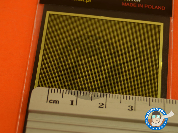 Image 4: Square grid - 80x45 mm - 0,5x0,5 mm | Mesh manufactured by Aber (ref. S01)