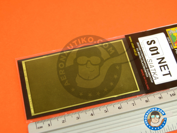 Image 5: Square grid - 80x45 mm - 0,5x0,5 mm | Mesh manufactured by Aber (ref. S01)