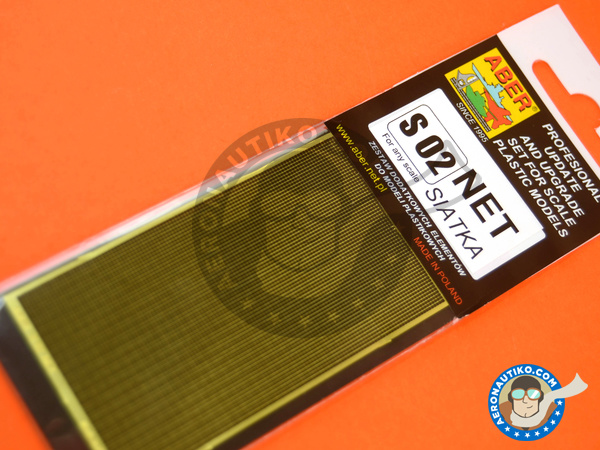 Image 3: Square grid - 80x 45 mm - 0,7x0,7 mm | Mesh manufactured by Aber (ref. S02)