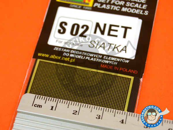 Image 4: Square grid - 80x 45 mm - 0,7x0,7 mm | Mesh manufactured by Aber (ref. S02)