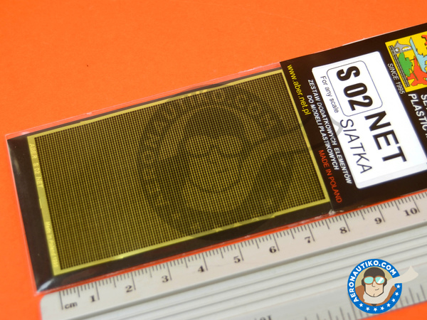 Image 5: Square grid - 80x 45 mm - 0,7x0,7 mm | Mesh manufactured by Aber (ref. S02)