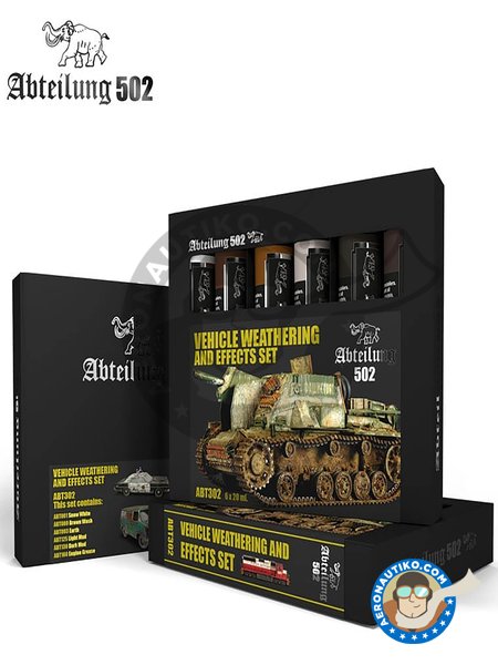 Vehicle Weathering and Effects Set | Oil set. manufactured by Abteilung 502 (ref. ABT302) image