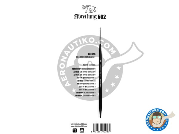 Image 1: DELUXE BRUSHES KIT | Brush manufactured by Abteilung 502 (ref. ABT845)