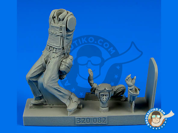 Image 1: U.S. Marines Pilot | Figure in 1/32 scale manufactured by Aerobonus (ref. 320082)