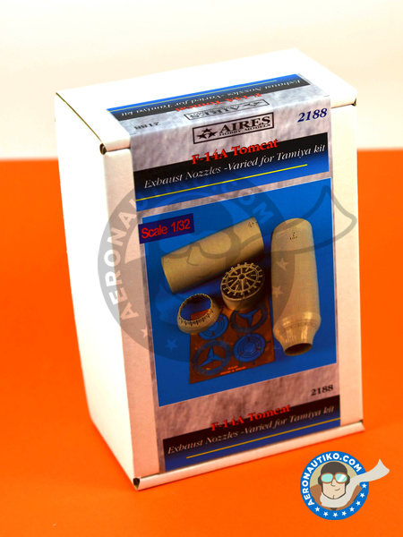 Aires 1/32 Grumman F-14A Tomcat exhaust nozzles for Tamiya kit # 2188