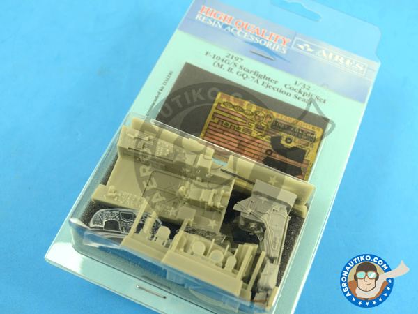 Image 6: Lockheed F-104 Starfighter G / S | Cockpit set in 1/32 scale manufactured by Aires (ref. AIRES-2197)