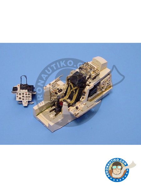 MiG-29A "Fulcrum" Cockpit set | Cockpit set in 1/48 scale manufactured by Aires (ref. AIRES-4074) image