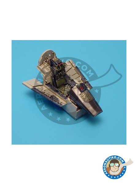 F-8E/H Crusader cockpit set | Cockpit set in 1/48 scale manufactured by Aires (ref. AIRES-4168) image