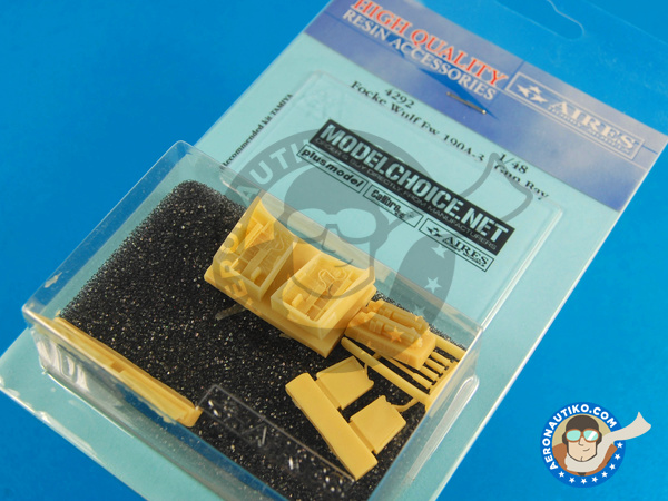 Image 1: Focke-Wulf Fw 190 Würger A-3 | Gun bay in 1/48 scale manufactured by Aires (ref. AIRES-4292)