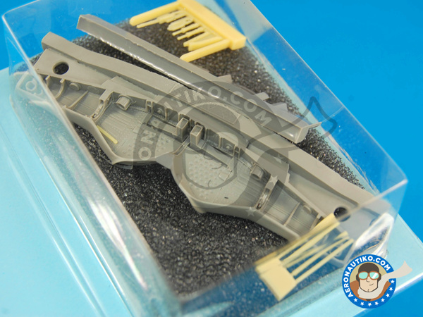 Image 3: Focke-Wulf Fw 190 Würger A-3 | Wheel bay in 1/48 scale manufactured by Aires (ref. AIRES-4302)