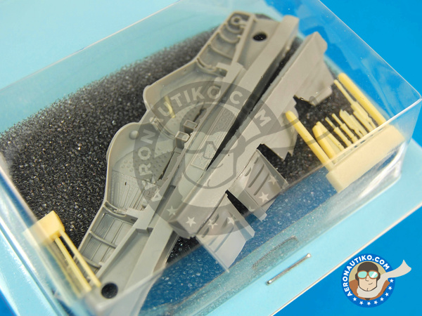 Image 4: Focke-Wulf Fw 190 Würger A-3 | Wheel bay in 1/48 scale manufactured by Aires (ref. AIRES-4302)