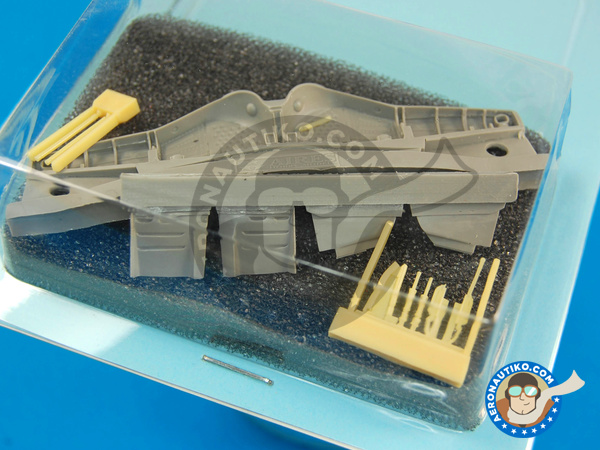 Image 5: Focke-Wulf Fw 190 Würger A-3 | Wheel bay in 1/48 scale manufactured by Aires (ref. AIRES-4302)