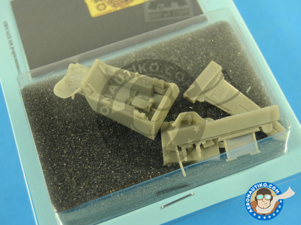 Image 3: Focke-Wulf Fw 190 Würger A-8 | Cockpit set in 1/48 scale manufactured by Aires (ref. AIRES-4313)