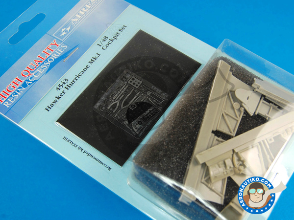 Image 1: Hawker Hurricane Mk. I | Cockpit set en escala 1/48 fabricado por Aires (ref. AIRES-4543)
