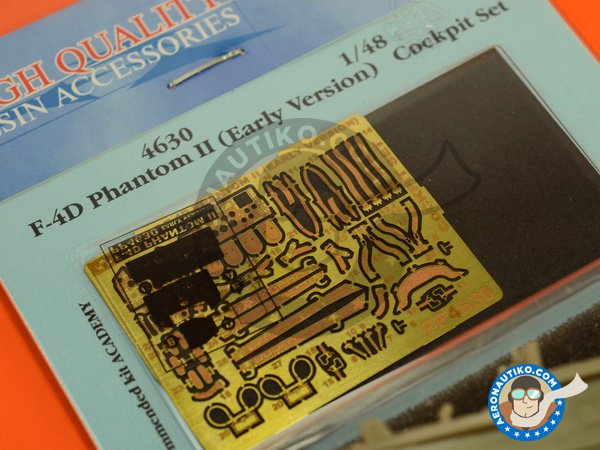 Image 1: McDonnell Douglas F-4 Phantom II D Early version | Cockpit set in 1/48 scale manufactured by Aires (ref. AIRES-4630)