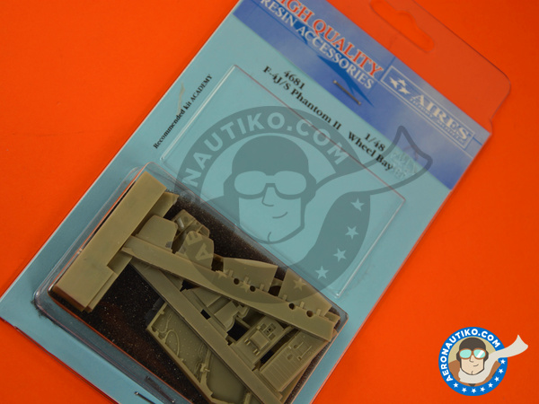 Image 3: McDonnell Douglas F-4 Phantom II J / S | Wheel bay en escala 1/48 fabricado por Aires (ref. AIRES-4681)