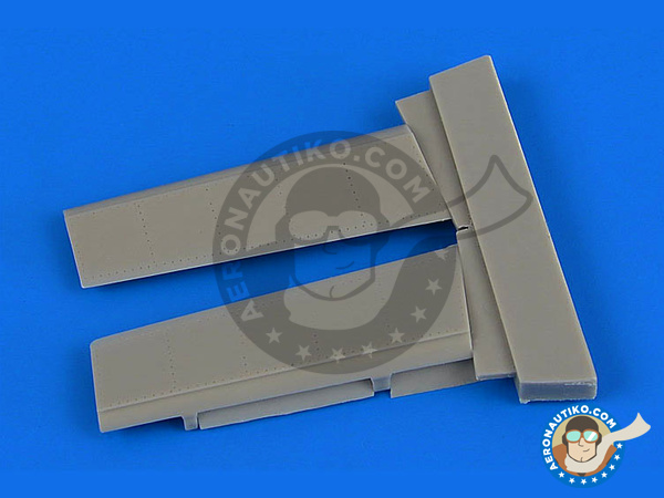 Image 1: Messerschmitt Bf 109 G | Flaps in 1/48 scale manufactured by Aires (ref. AIRES-4684)