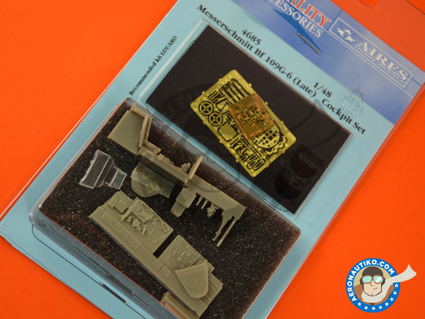 Image 4: Messerschmitt Bf 109 G-6 late | Cockpit set in 1/48 scale manufactured by Aires (ref. AIRES-4685)