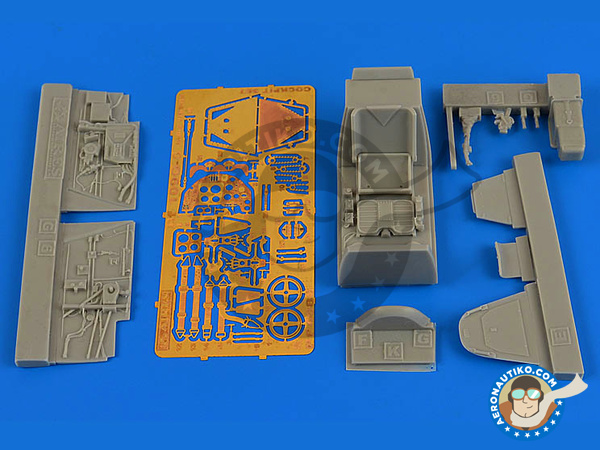 Image 1: Messerschmitt Bf 109 G-5 early | Cockpit set in 1/48 scale manufactured by Aires (ref. AIRES-4686)