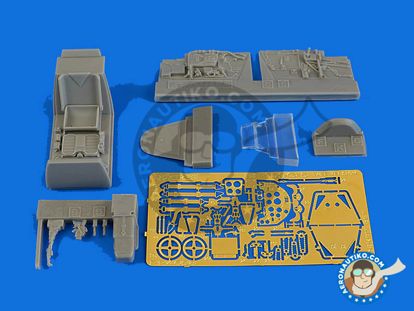 Image 1: Messerschmitt Bf 109 G-5 late | Cockpit set in 1/48 scale manufactured by Aires (ref. AIRES-4698)